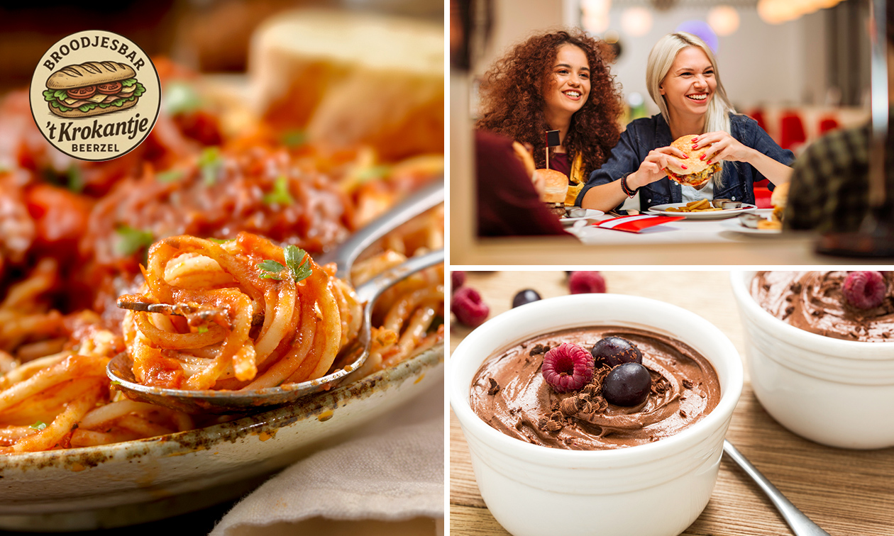 2-gangen keuzelunch of -diner + drankje voor afhaal of dine-in