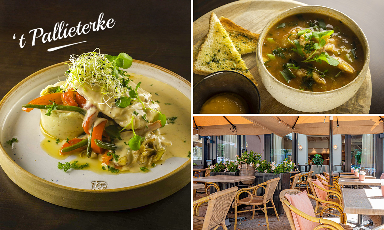 2- of 3-gangendiner à la carte bij 't Pallieterke