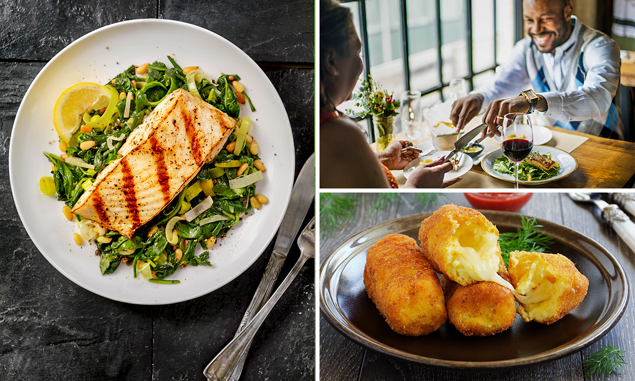 3-gangenlunch of -diner à la carte aan het strand