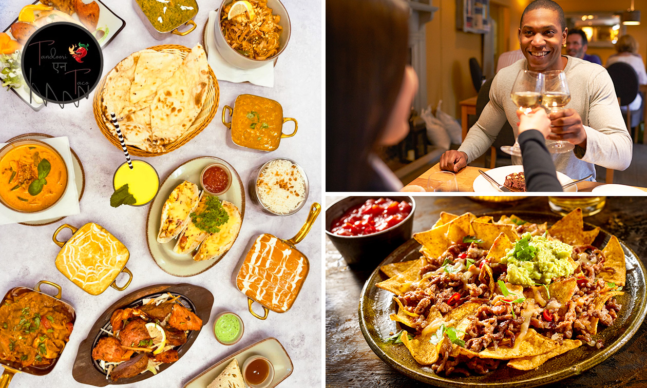 Indiase, Mexicaanse en Thaise 3-gangenlunch of -diner