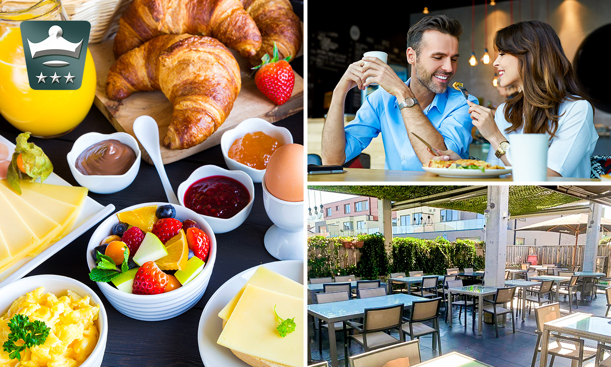 Ontbijtbuffet à volonté + glas prosecco in Zaventem