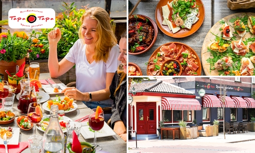 4 tapasgerechten à la carte + dessert naar keuze bij Tapa Tapa