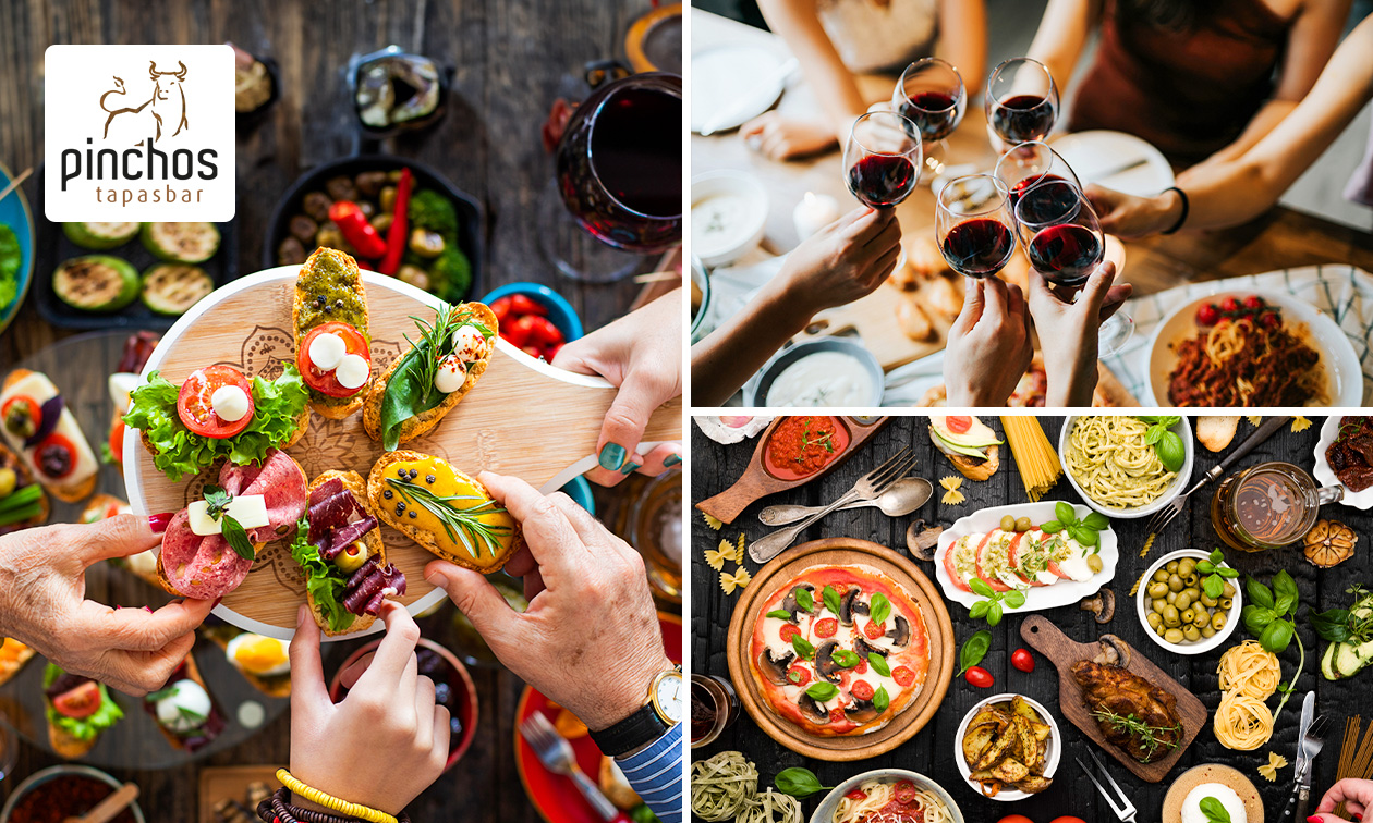Pinchosplaat voor afhaal bij Tapasbar Pinchos Pinchosplaat voor afhaal bij Tapasbar Pinchos