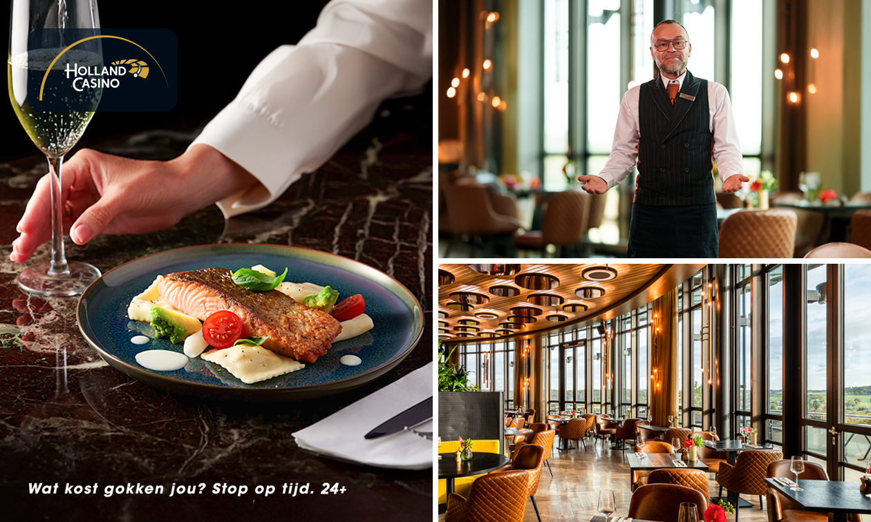 3-gangen keuzediner in Holland Casino