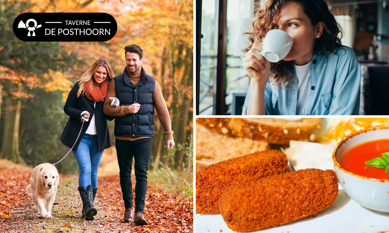 Wandelarrangement met koffie, gebak en lunch bij Taverne de Posthoorn Wandelarrangement met koffie, gebak en lunch bij Taverne de Posthoorn