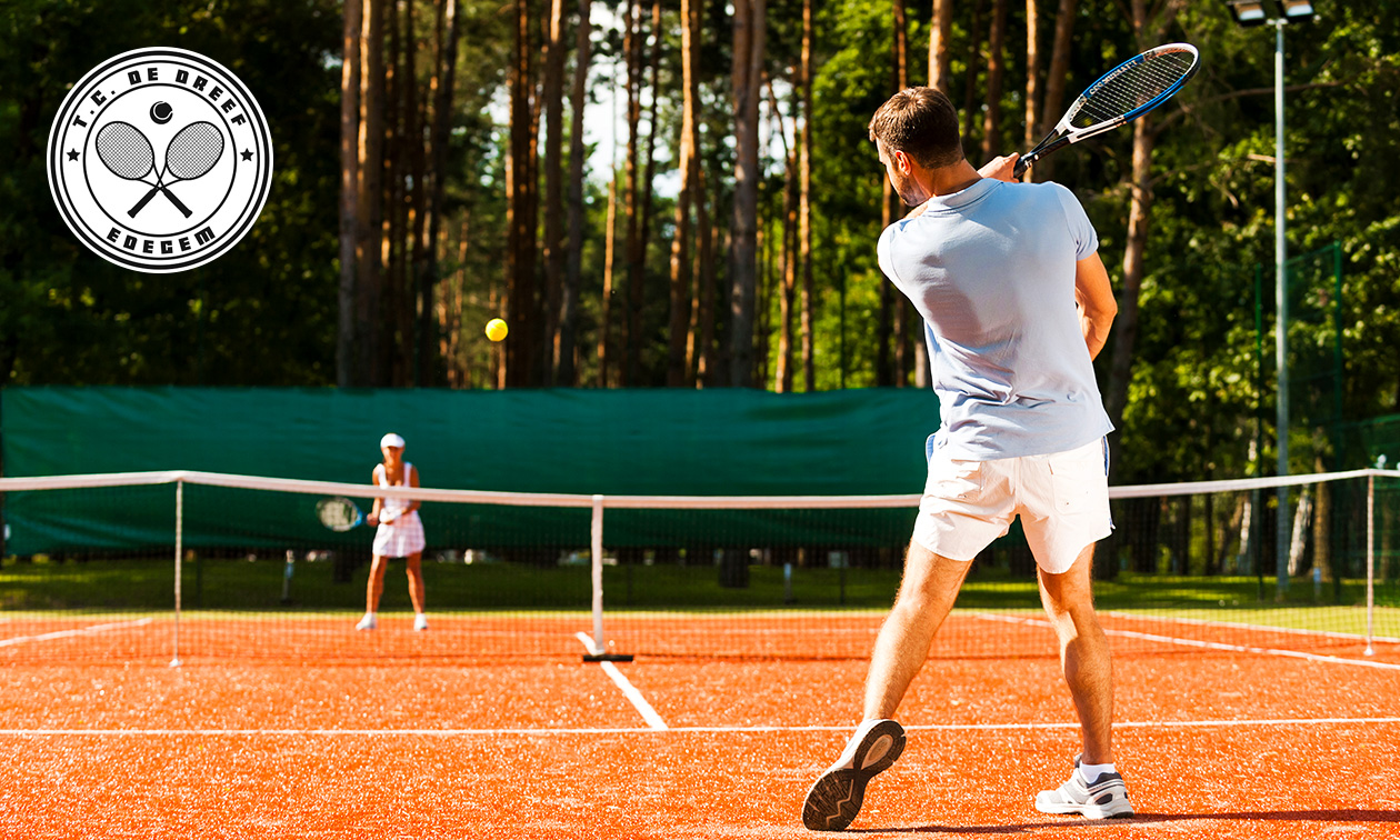 1 uur tennissen voor 2 of 4 personen