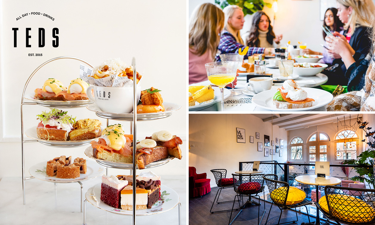 High tea (1,5 uur), shared brunch of ontbijt bij Teds High tea (1,5 uur), shared brunch of ontbijt bij Teds