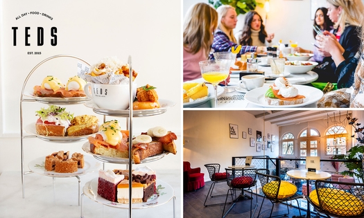 High tea (1,5 uur), shared brunch of ontbijt bij Teds