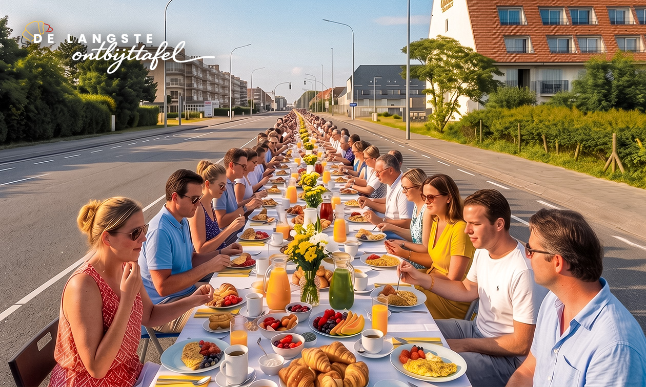 Ontbijt aan de langste ontbijttafel