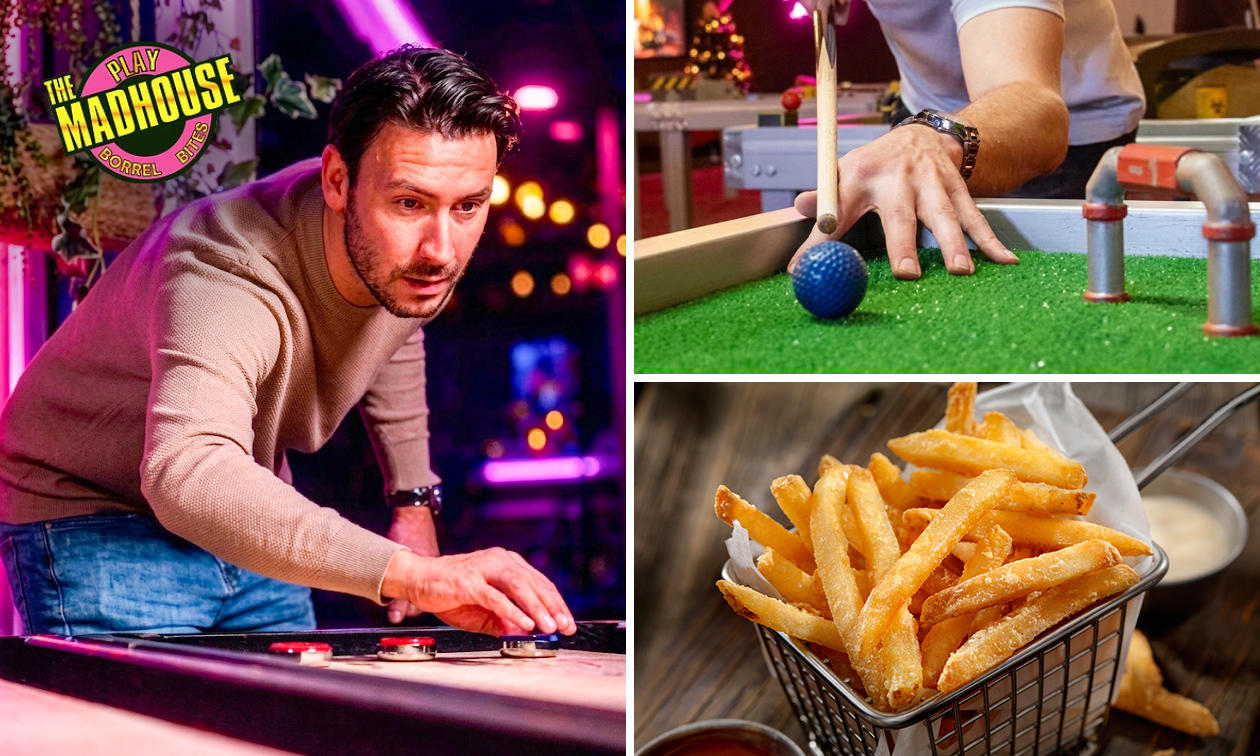 2 uur gameplezier + friet met saus naar keuze 2 uur gameplezier + friet met saus naar keuze