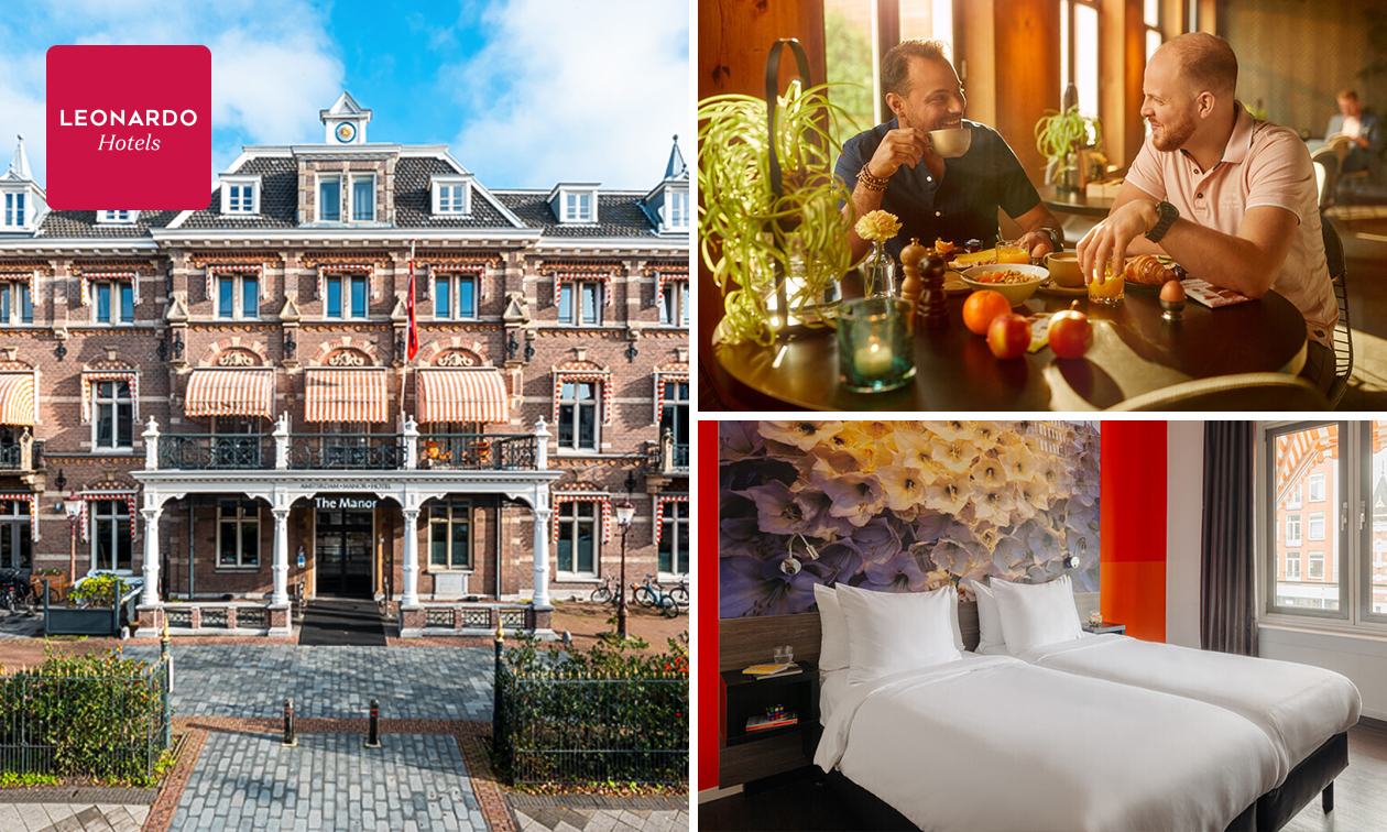 Overnachting voor 2 + ontbijt in Amsterdam