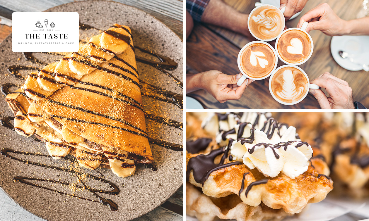 Pancake oder Waffel + Heißgetränk nach Wahl