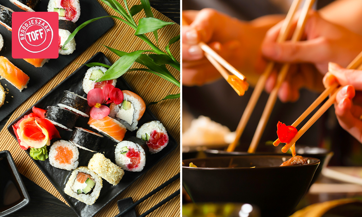 Sushibox naar keuze (28, 42 of 62 stuks)