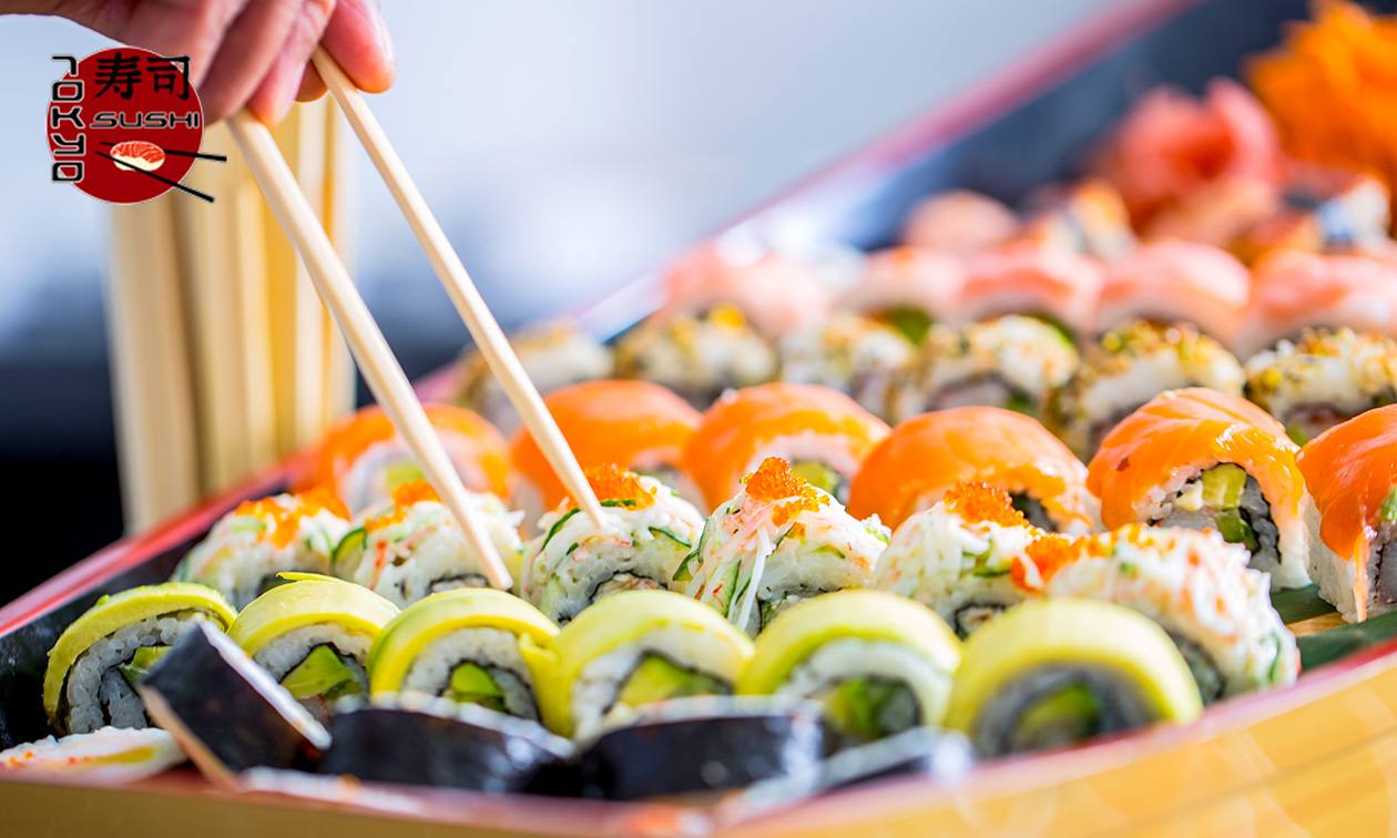 Sushiboot of -box naar keuze (22 of 46 stuks) + nagerecht in Lochristi