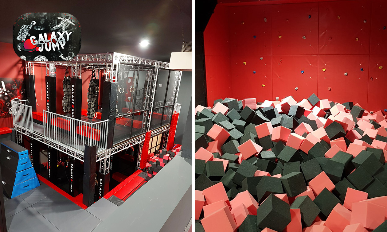 Entrée pour 1 heure au parc de trampolines + chaussettes Entrée pour 1 heure au parc de trampolines + chaussettes