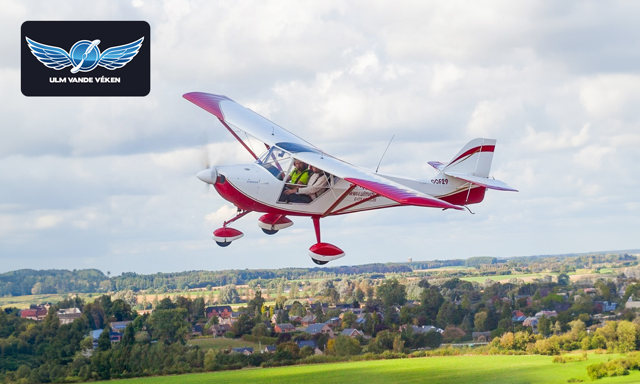 Carte de membre donnant droit à un vol en ULM (30, 40, 60 ou 2x 30 min) + briefing et plus