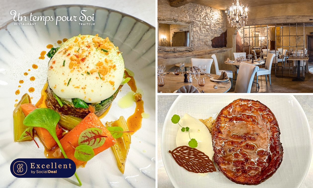 Lunch en 3 services ou menu en 4 services chez Un temps pour Soi