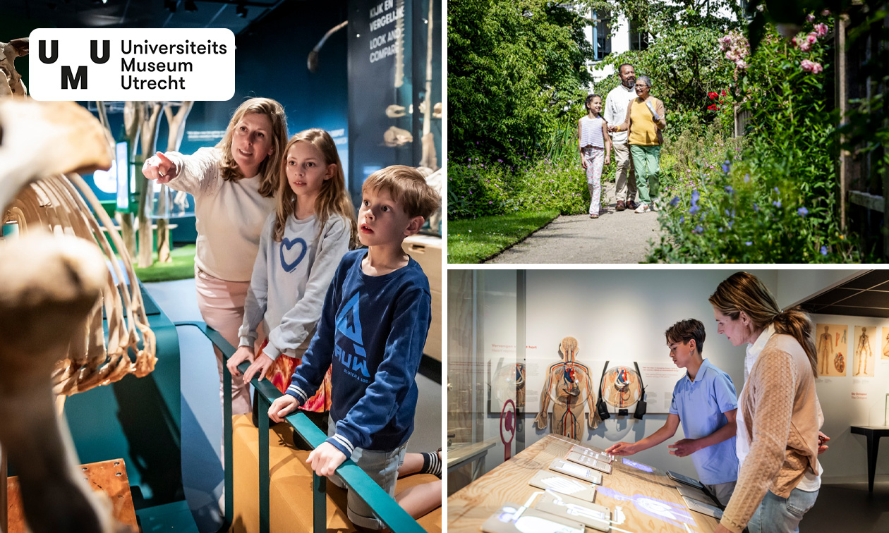 Entree UMU - Universiteitsmuseum Utrecht en/of museumtuin Oude Hortus