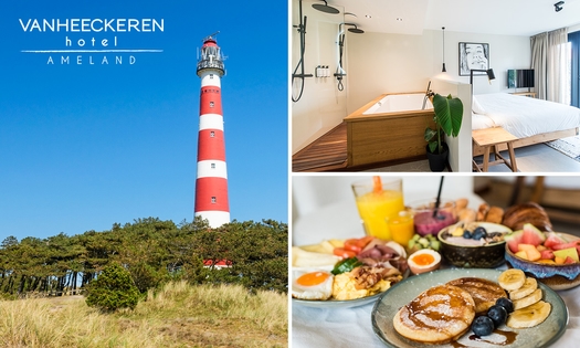 2 nuits pour 2 + petit-déjeuner + évtl. dîner et plus au Van Heeckeren Hotel Ameland