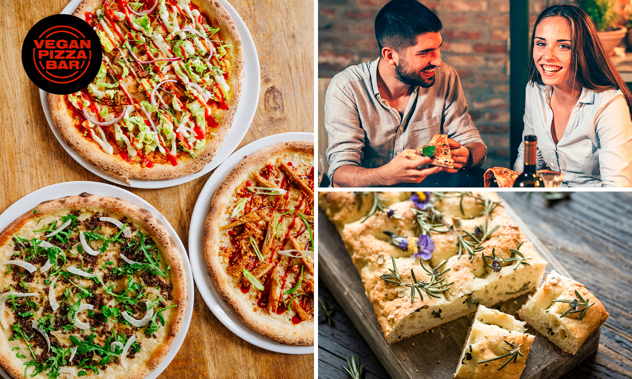 3-gangendiner à la carte bij Vegan Pizza Bar in Den Haag
