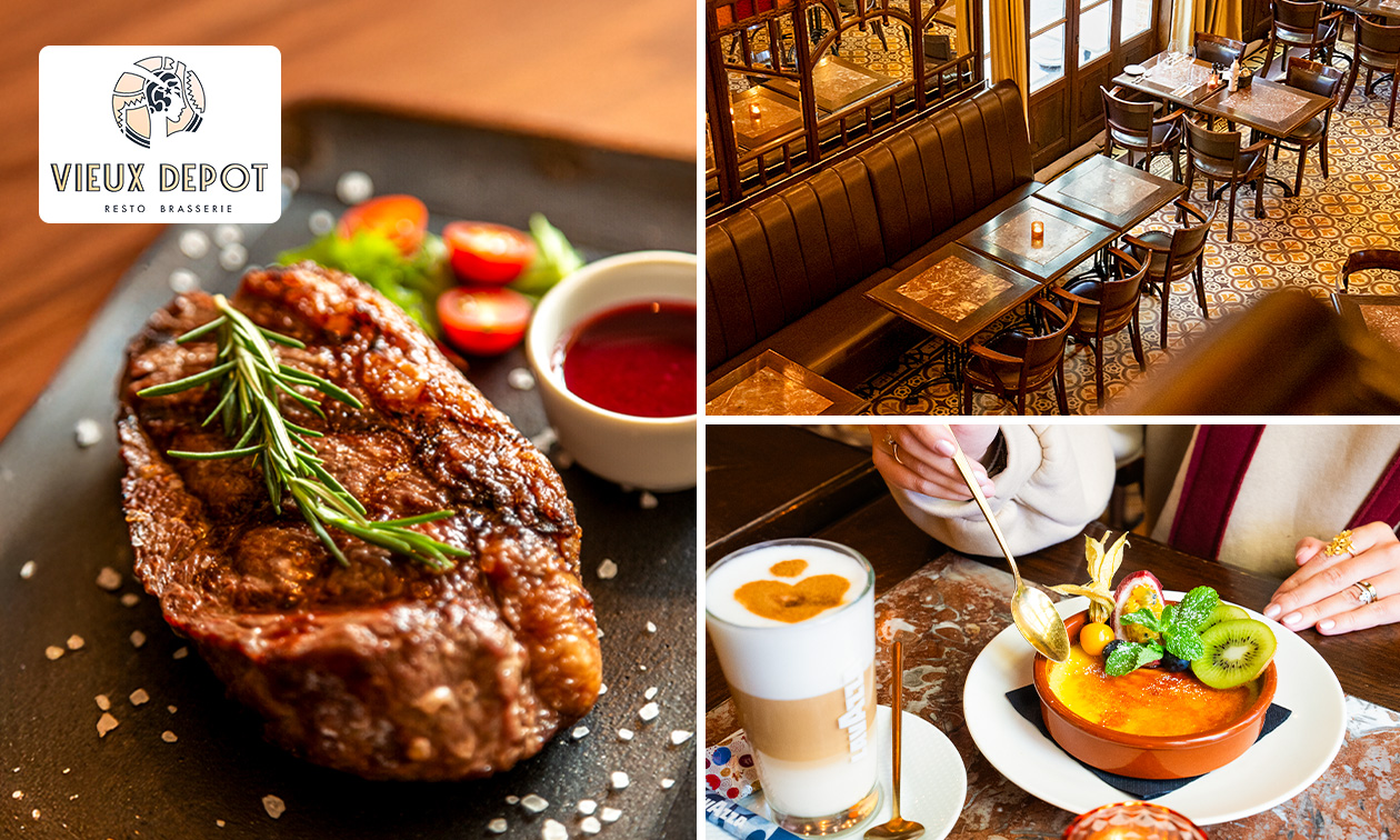 3-gangen keuzediner bij Vieux Depot