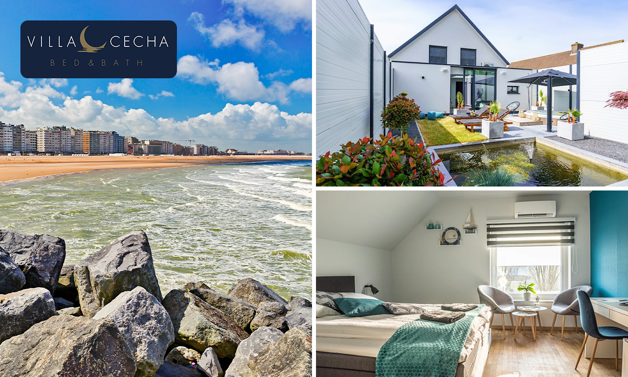 2 overnachtingen voor 2 personen + ontbijt + fles cava aan de rand van Oostende