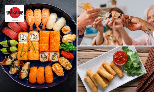 Boîte de sushis (50 pièces) + 10 loempias à emporter