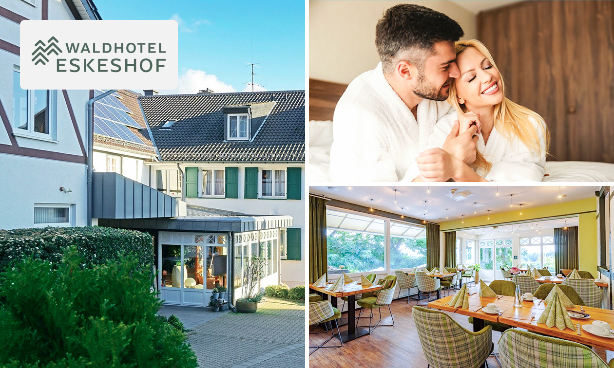 Overnachting voor 2 + ontbijt + sauna en zwembad in Wuppertal