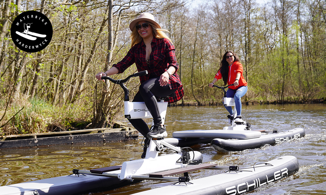 1 uur waterbiken + fris en lekkernij