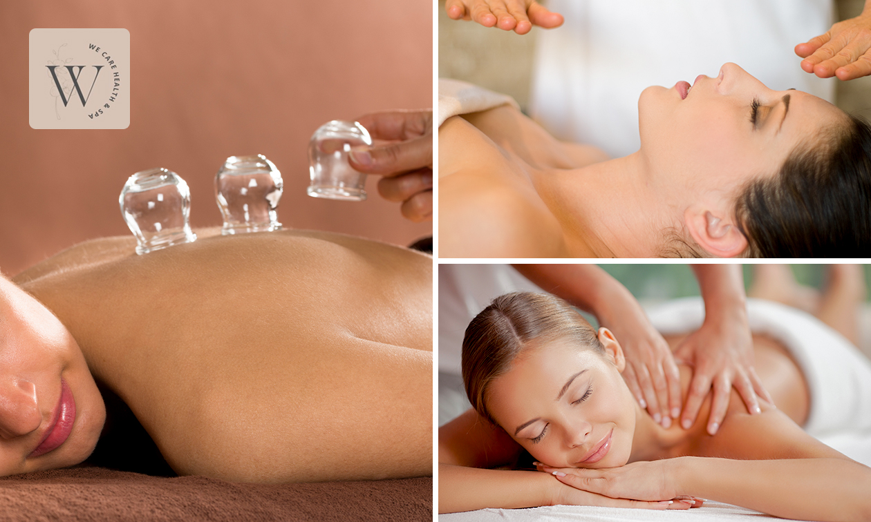 Cupping + reikibehandeling en/of massage (45, 60 of 90 min)
