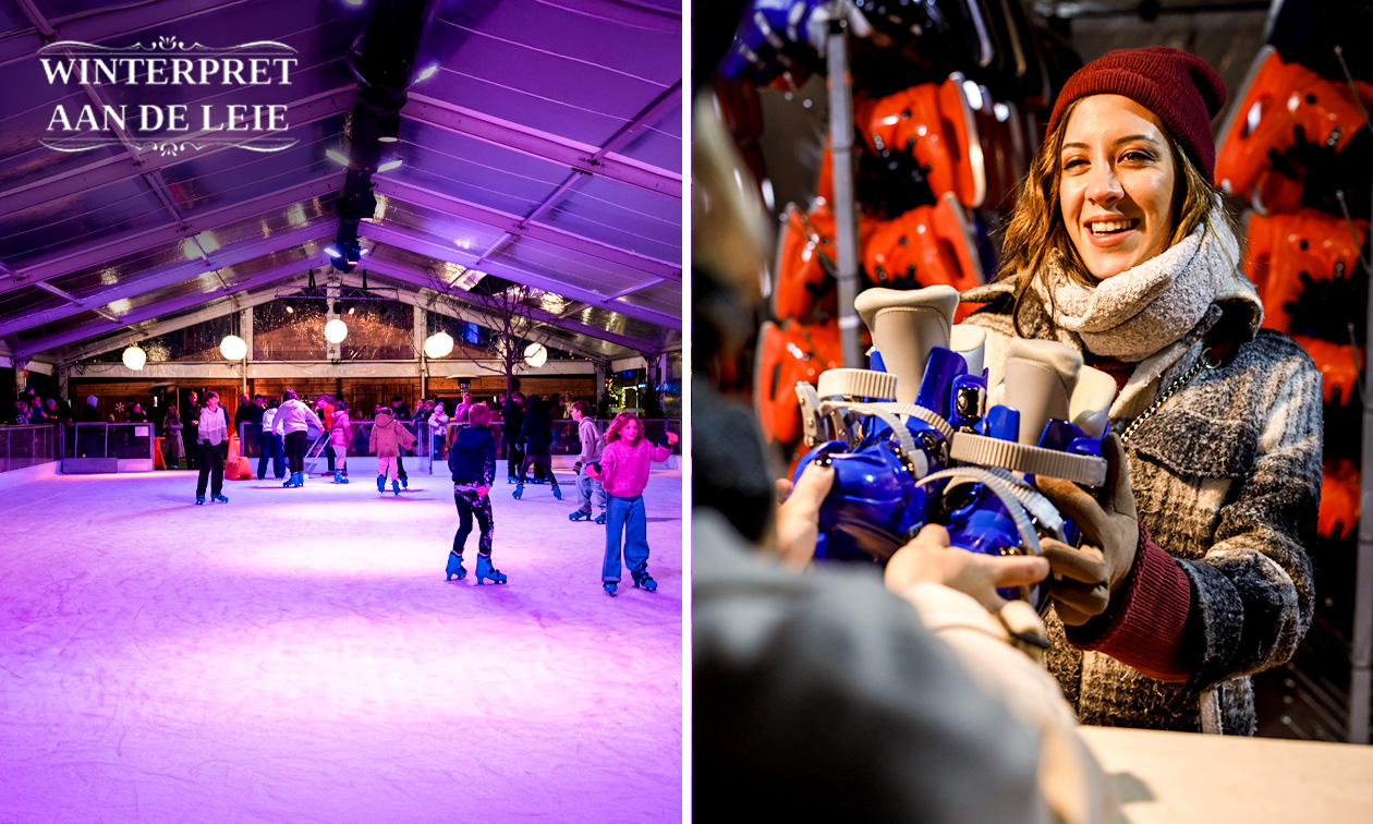 Entree schaatsbaan + schaatshuur in Deinze