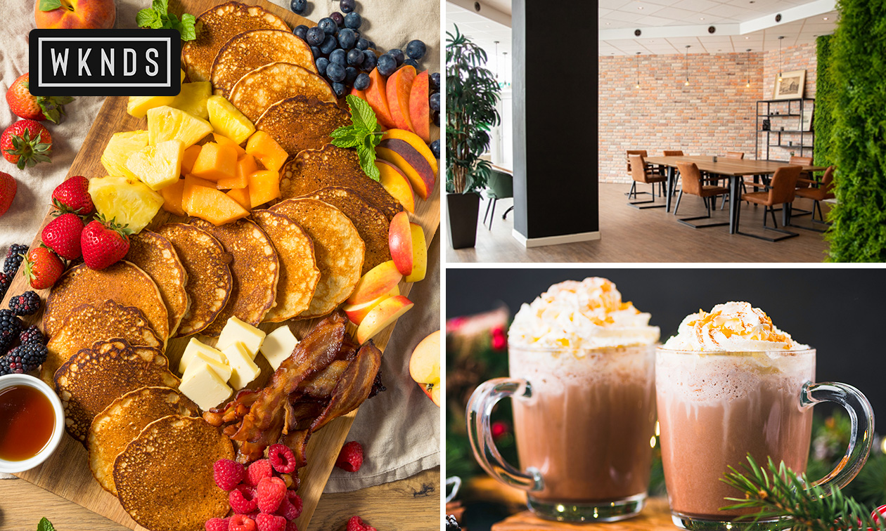 Warme drank + gebak of brunchplank + mimosa bij WKNDS