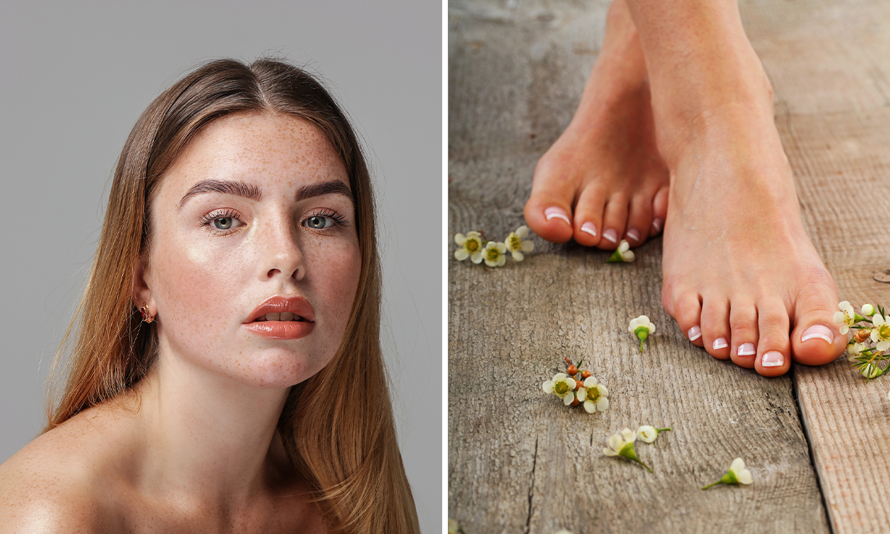 Pédicure ou soin du visage hydratant + massage crânien (75 min) près de Charleroi