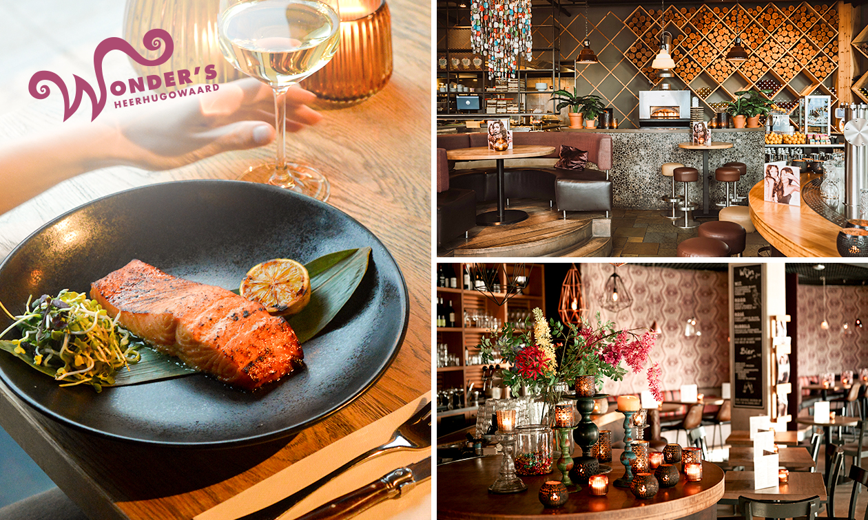 3-gangendiner à la carte bij Wonder's Heerhugowaard