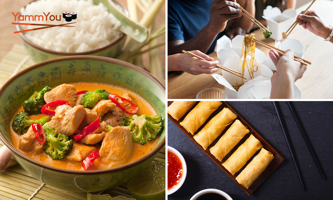 Aziatisch 2-gangen keuzediner voor afhaal