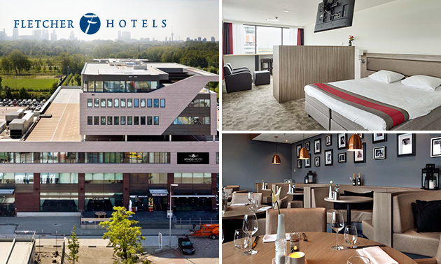 Overnachting voor 2 + evt. ontbijt en 3-gangendiner bij Fletcher Hotels