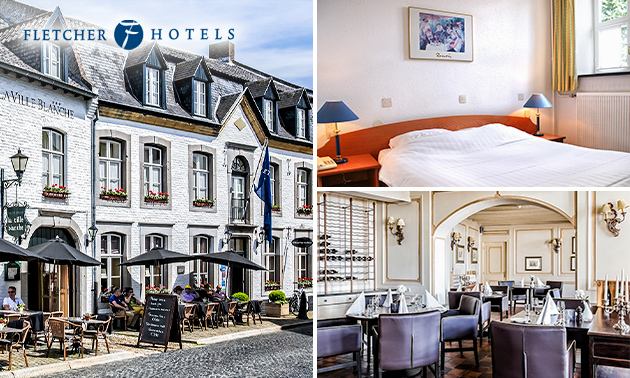 Overnachting voor 2 + evt. ontbijt en 3-gangendiner bij Fletcher Hotels