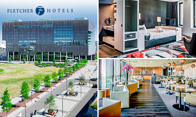 Overnachting voor 2 + evt. ontbijt en 3-gangendiner bij Fletcher Hotels