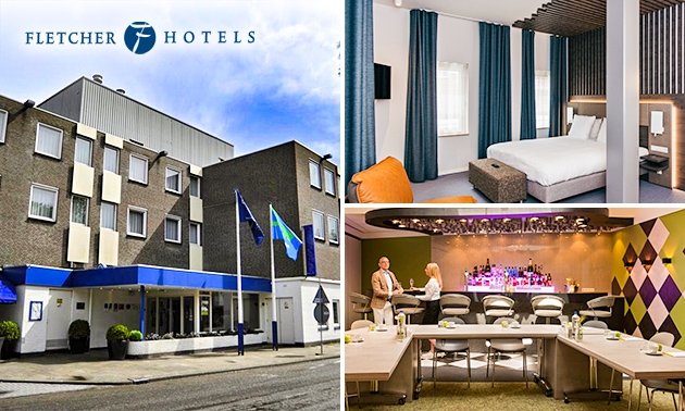 Overnachting voor 2 + evt. ontbijt en 3-gangendiner bij Fletcher Hotels